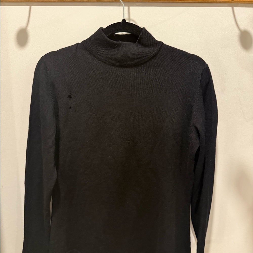 Saks Fifth Avenue Black Men's Turtleneck Sweater